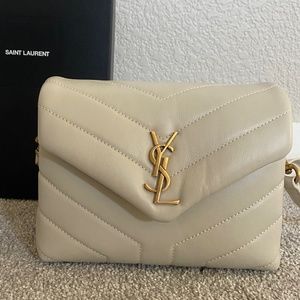 Saint Laurent: Toy Loulou Quilted Leather Crossbody Bag